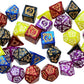 SmartDealsPro Retro Polyhedral Dice Sets with Pouches for D&D DND RPG MTG Dungeon and Dragons Table Board Roll Playing Games D4 D6 D8 D10 D% D12 D20