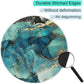 ITNRSIIET Round Mouse Pad with Stitched Edge Premium-Textured Waterproof Non-Slip Rubber Base Desktop Protection Mat Diameter 8.7 inches, Abstract Ink Tempera