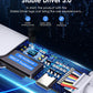 LENTION USB C Hub with 100W Charging, 4K HDMI, Dual Card Reader, USB 3.0 & 2.0 Compatible MacBook Pro, New Mac Air/Surface, Chromebook, More, Stable Driver Adapter (CB-CE18, Silver)