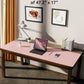 YSAGi Leather Desk Pad Protector, Office Desk Mat, Large Mouse Pad, Non-Slip PU Leather Desk Blotter, Laptop Desk Pad, Waterproof Desk Writing Pad for Office and Home (Light Pink, 47" x 17")