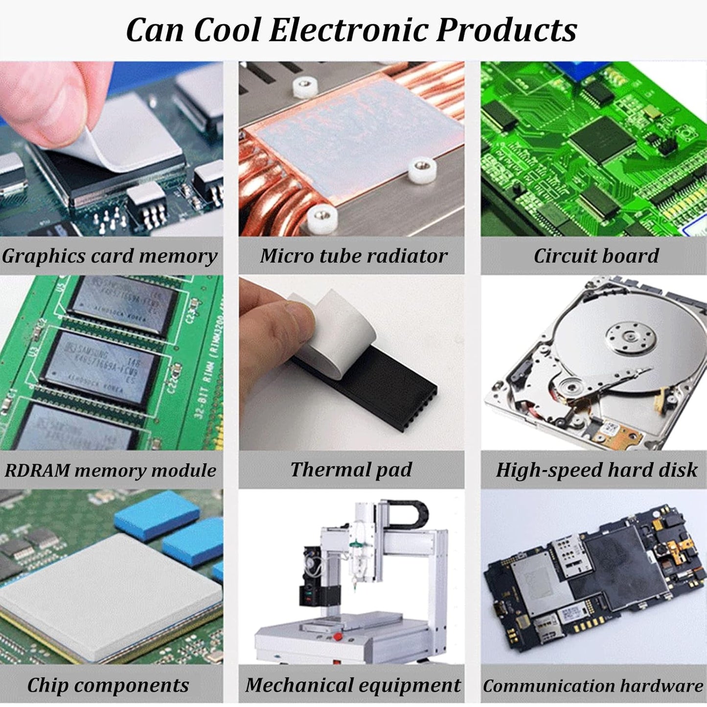 Thermal Pad 14.8 W/mK, 85x45x1.5mm, Non Conductive Heat Resistance High Temperature Resistance, Silicone Thermal Pads for Laptop Heatsink GPU CPU LED Cooler (1.5mm)