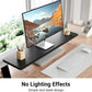 Monitor Stand Riser,31.5-Inch LED Light Wood Computer Monitor Stand with Adjustable Acrylic Legs,Desk Accessories Desktop Organizer Stand for, Computer,Laptop,Printer,PC TV Screen Riser,Black