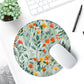 ITNRSIIET Round Mouse Pad with Stitched Edge Premium-Textured Waterproof Non-Slip Rubber Base Desktop Protection Mat Diameter 8.7 inches, Beautiful Flowers