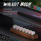 7-Port USB 3.0 Powered Hub, RGB Lighting, Hot-Swappable Cherry MX Switch Support, 5Gbps Speed, Includes 12V/2A Power Adapter, Walnut Wood Cyberpunk USB Dock-FU0724