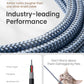 AINOPE Type C Cable [3-Pack, 6.6FT] Right Angle, 3.1A USB Type C Cable Fast Charging, Nylon Braided Type C Charging Cable Fast Charger Compatible with Samsung Galaxy S10 S9 S8 S20 Plus, Note 10 9 8