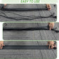 Floor Cable Covers - 10ft Oxford Fabric Cord Protector with Adhesive Hook & Loop,Waterproof Wire Storage Sleeve for Any Floor Surface,Durable Cable Management to Prevent Tripping Hazards (Gray, 10ft)