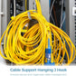 OMISTAR 50 PCS Cable Support J Hooks, 3/4 in Cable Management Brackets, Heavy Duty Galvanized Iron Wire Hooks for Network Cables, Fiber Optics, Rust-Resistant for Outdoor Use