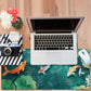 Colorful Koi Fish Gaming Mouse Pad 3mm Thick Stitched Edge Waterproof Non-Slip Large Computer Keyboard Mouse Mat,Suitable for Office Entertainment Decorative Desk Pad 35.4 x 15.7 Inches