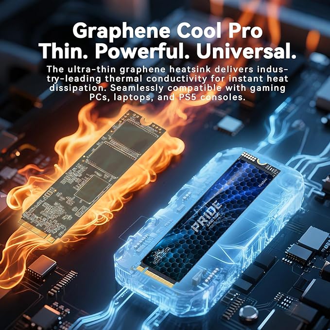 KingSpec OneBoom X400 4TB M.2 SSD Gen4 7300MB/s, TLC 3D NAND Internal NVMe SSD for Gaming & 4K Editing, Compatible with PC / PS5 / Laptop