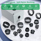 2-15/16"(75mm) Black Snap-in Knockout Insulating Bushing Grommets, Plastic Cable Hole Grommet for Wiring, Round Nylon Snap in Locking Electrical Wire Cord Hose, Tubing Bushings Grommets, 4pcs