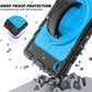 for Samsung Galaxy Tablet A8 Case 10.5 inch 2022 SM-X200/X205/X207 with Screen Protector [360 Rotating Stand] &Hand Shoulder Strap Shockproof Rugged Protective Cover|Black&Blue