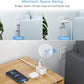 TESSAN Small Flat Plug Power Strip, Ultra Thin Extension Cord with 3 USB Wall Charger (1 USB C), 3 Outlets Mini Charging Station, 5 ft Slim Plug for Cruise Travel Office School Dorm Room Essentials