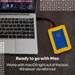 1TB G-Drive ArmorATD Rugged, Durable Portable External HDD, Up to 130MB/s, USB-C (5Gbps), USB 3.2 Gen 1 – SDPHE1G-001T