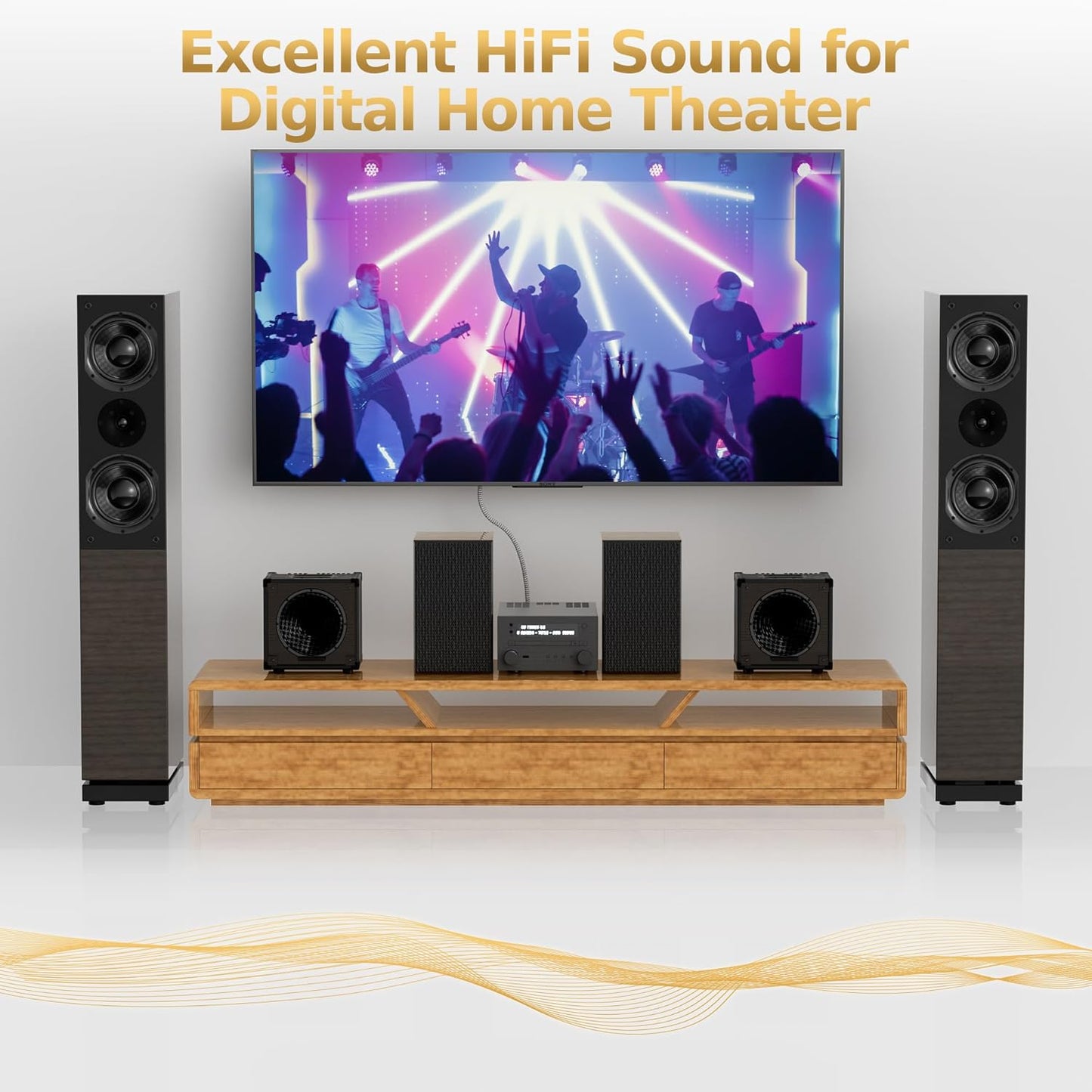 Optical Audio Cable 3 FT, Digital Audio Cable, Toslink Fiber Optic Cord, [Nylon Braided, Slim Aluminum Shell, Gold Plated Connector], for Home Theater, Sound Bar, PS4, Xbox, TV and More