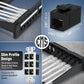 Everest RJ45 CAT6 Keystone Coupler (48-Pack) - Black Ethernet Connectors