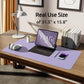 YSAGi Leather Desk Protector, Office Mat, Large Mouse Mat, Non-Slip PU Leather Blotter, Laptop Desk Pad, Waterproof Writing Pad for Office and Home (Light Purple, 31.5" x 15.8")