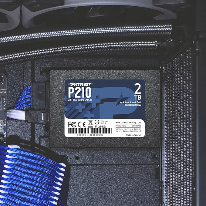 Patriot P210 2TB Internal SSD - SATA 3 2.5" - Solid State Drive - P210S2TB25