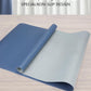 Leather Desk Pad Protector- 48" x 17" Office Desk Mat, Non-Slip PU Leather Mouse Pad, Waterproof Desk Blotter Mat, Desk Cover for Office and Home (Grey Blue)