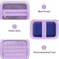 Canboc Carrying Case for LaCie Rugged SSD Pro5 2TB 4TB External Solid State Drive, Zipper Mesh Pocket fit Cable, Purple (Case Only)