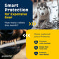 PROTECTO Heavy Duty Dog & Cat Cord Protector 10ft Easy-to-Use Critter Cord Cover for Pet Clear Odorless White Color Cord Protectors from Pets No Chew Solution Power Audio & Video Wire Protector Tubing