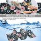 Colorful Flowers and Birds Desk Mat,Large Spring Floral Bird Gaming Keyboard Mouse Pad,Non-Slip Rubber Base Desk Pad Thick Stitched Edges Waterproof Mousepad Mouse Mat 31.5"x11.8"