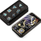 Teal D&D Metal Dice Set,DNDND 7 PCS Metallic Dungeons and Dragons Dice with Free Metal Case for D&D Game Role Playing (Teal and Copper)