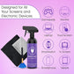 Swanky Computer Screen Cleaner Kit: Set of Electronic Cleaner Spray Microfiber Cleaning Cloth for TV, iPad, iPhone, Monitor, Laptop (17 Oz, 4-Pack)