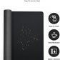 YSAGi Leather Office Desk Pad Protector, Large Mouse Pad, Non-Slip, PU Leather, Laptop Desk Blotter, Waterproof Writing Pad for Office and Home, Black, 23.6" x 13.8"