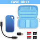 PAIYULE SSD Case for SanDisk Extreme Portable SSD & Extreme PRO, Hard Shell Protective Storage Bag with Carabiner, Fits 1TB 2TB 4TB 8TB External Solid State Drive for Business Travel (Lightblue)