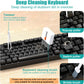 VICHYIE Keyboard Cleaning Kit with Brush, Computer Laptop Cleaner Kit, Phone Cleaning Tool, Multi-Function Cleaner Kit for Earbuds, Cellphones, PC, Screens, Camera Lens, Electronics Devices (White)