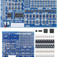 Soldering Practice Kit DIY Senior Two-sided SMD 1-row Red Flash LED Plug-in Circuit Kit Learn Soldering Kit For Beginners