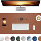 Non-Slip Desk Pad,Mouse Pad,Waterproof Leather Desk Table Protector,Non-Slip PU Leather Desk Blotter, Easy Clean Laptop Desk Writing Mat for Office Work/Home/Decor(Brown, 24" x 13.7")
