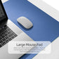 YSAGi Office Desk Pad, Desk Mat, 23.6" x 13.7" Ultra Thin Waterproof PU Leather Desk Blotter, Laptop Desk Pad Protector for Keyboard and Mouse, Desk Writing Pad for Office and Home (Azure Blue+Green)