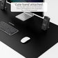 Dual-Sided Multifunctional Desk Pad, 47.2" x 23.6" Desk Mat, Waterproof Desk Blotter Protector, Leather Desk Wrting Mat for Office and Home (47.2" x 23.6", Black)