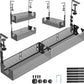 Multi-Model Under Desk Cable Management Tray 2 Packs Metal Under Desk Wire Management Clamp Mount Under Table Cord Management No Damage The Desk (Black)
