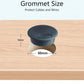10 Pack Desk Grommet 50mm (2 inch) Bi-Metal Hole Saw Kit for Home Office,Cable Hole Covers,Black