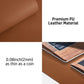 Aothia Leather Desk Pad Protector, Mouse Pad, Office Desk Mat, Non-Slip PU Leather Desk Blotter, Laptop Desk Pad, Waterproof Desk Writing Pad for Office and Home (Brown,36" x 17")