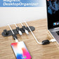 5-Pack Magnetic Cable Clips Cord Organizer - Smoothly Adjustable, Puretor Desk Cable Management Clips. Ideal Wire Holders for Desktop, Nightstand, Wall - Perfect for Home Office, Phone, Car (Black)