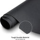 KINGFOM Desk Pad Office Desktop Protecter, PU Leather Desk Mat Blotters Organizer with Comfortable Writing Surface (47.2" x 23.6", Black)