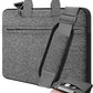 Universal Laptop Shoulder Bag 13-17.3 Inch Shockproof Briefcase with Multi-Pockets & Adjustable Strap for MacBook Pro/Air