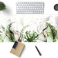 Green Tropical Leaves Desk Mat XL Large Gaming Mouse Pad Green Sage Plant Laptop Keyboard Mouse Mat Office Supplies Desk Decor Accessories for Women, Desk Mats Pads on top of Desks, 31.5x11.8 in