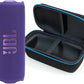 JBL Flip 7 (Purple) + Bundle with divvi! Protective Hardshell Case (Black)