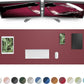 AFIING Leather Desk Pad Protector,Mouse Pad,Office Desk Mat, Non-Slip PU Leather Desk Blotter,Large Desk mat,Waterproof Keyboard mat for Office/Home/Decor (Burgundy Red,48"" x 17"")
