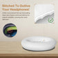 Aurivor Replacement Ear-Pads Cushions for Bose QuietComfort 45 35 35ii (QC-45 QC-35 QC-35 ii), Genuine Lambskin Ear Covers Compatible with QuietComfort SE (QC SE)/ New QuietComfort Headphones(White)