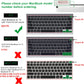 Allinside Silicone Keyboard Cover for New MacBook Air 13 inch A2179 Released in 2020 with Touch ID and Retina Display US Version, Rainbow
