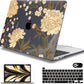 Mektron for MacBook Pro 13-inch Case 2022 2021 2020 Release A2338 M2 M1 A2289 A2251, Printed Plastic Hard Shell Cover for New MacBook Pro 13.3-inch Touch Bar Fits Touch ID，Peony Flowers C186