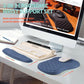 2-in-1 Ergonomic Set, Wave Rise Keyboard Wrist Rest and Massage Bulge Slope Mouse Pad Wrist Support, Cushion Memory Foam Integrated to Relieve Wrist Pain, Dark Blue