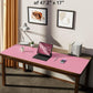 YSAGi Leather Desk Pad Protector, Office Desk Mat, Large Mouse Pad, Non-Slip PU Leather Desk Blotter, Laptop Desk Pad, Waterproof Desk Writing Pad for Office and Home (Pink, 47" x 17")