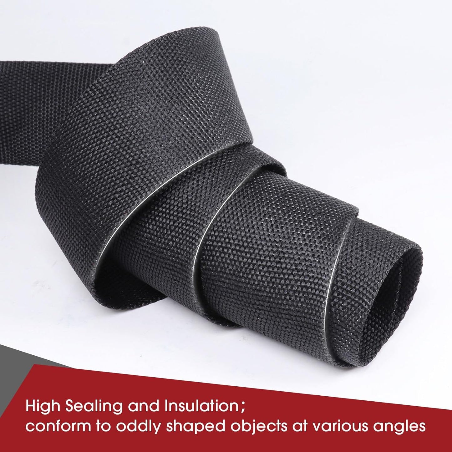 Heat Shrink Wire Loom 2:1 Shrinkable Braided Cable Sleeve 2 Inch ID-18ft Abrasion Protection Flexibility Fabric Wiring Harness Cover Sheath