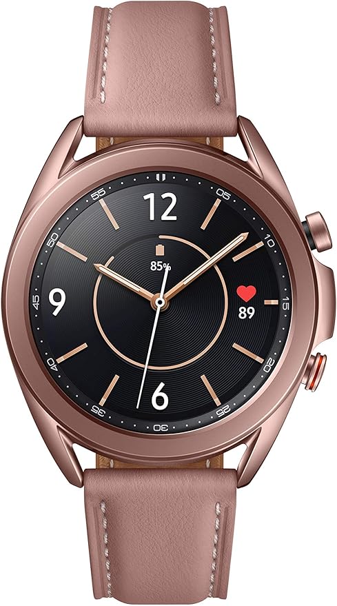 Samsung Galaxy Watch 3 (41mm, GPS, Bluetooth, Unlocked LTE) Smart Watch with Advanced Health Monitoring, Fitness Tracking , and Long lasting Battery - Mystic Bronze (US Version) (Renewed)